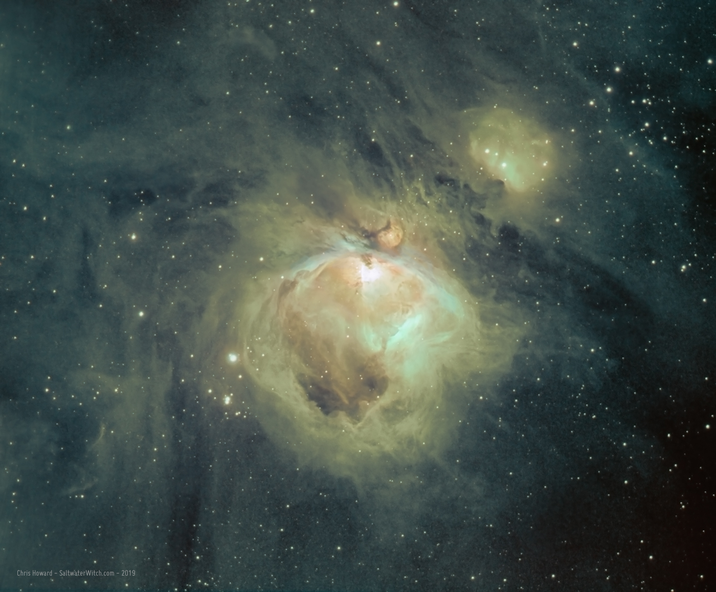 Orion Nebula (M42) in the SHO Hubble Palette | SALTWATER WITCH ASTRONOMY